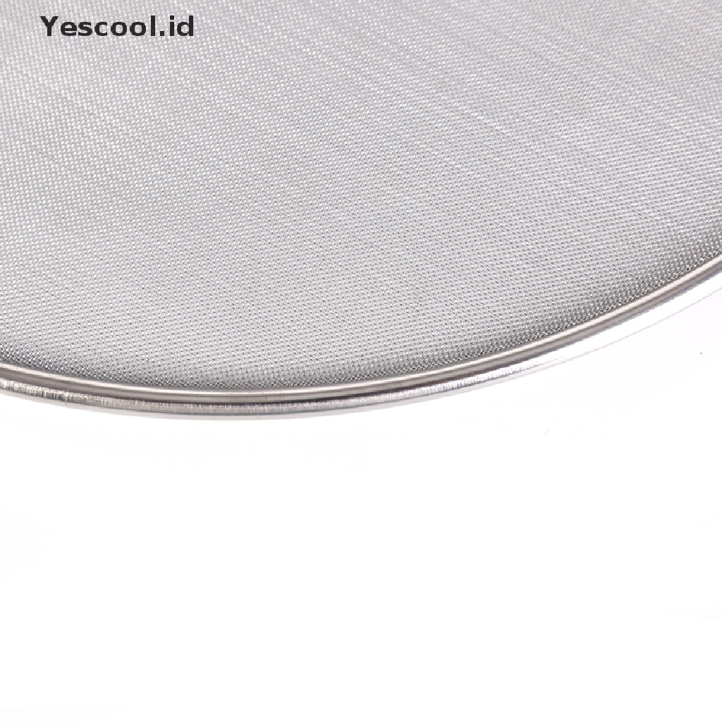 【Yescool】 stainless steel cover lid oil proofing frying pan splatter screen spill proof .