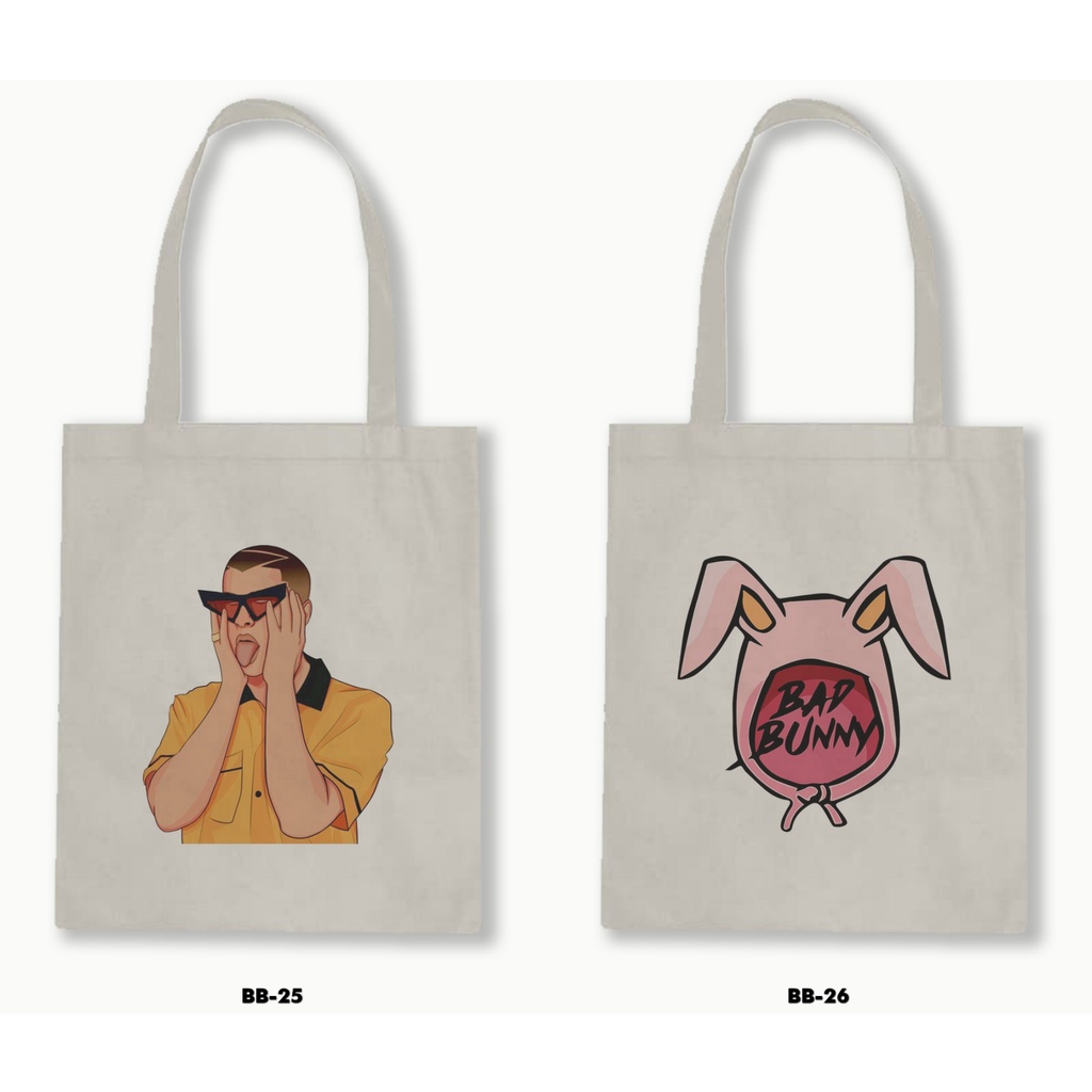 TOTE BAG BLACU - BAD BUNNY .02