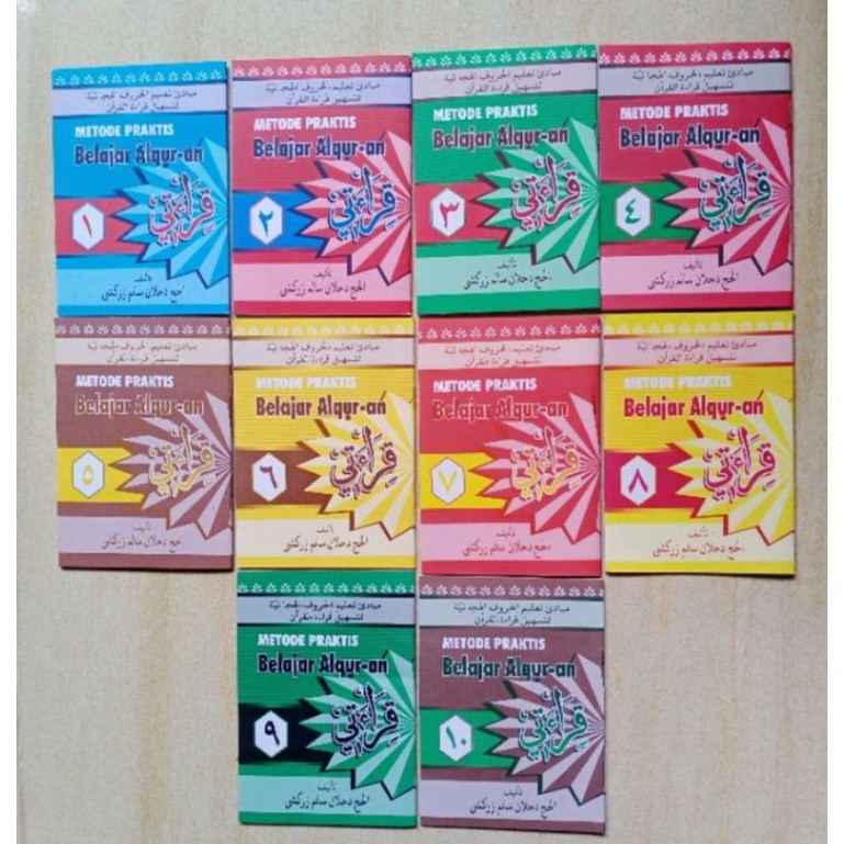 Qiroati metode praktis belajar Al Qur'an jilid 1-10