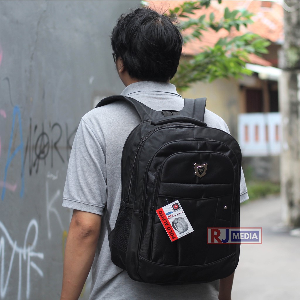 Ransel Laptop Backpack Polo Alfito Ori Tas Sekolah Pria Wanita Keren Murah Tebal Bayar Di Tempat  Tas Sekolah SMP SMA Kuliah Kerja Seminar Berkualitas Bonus Raincover