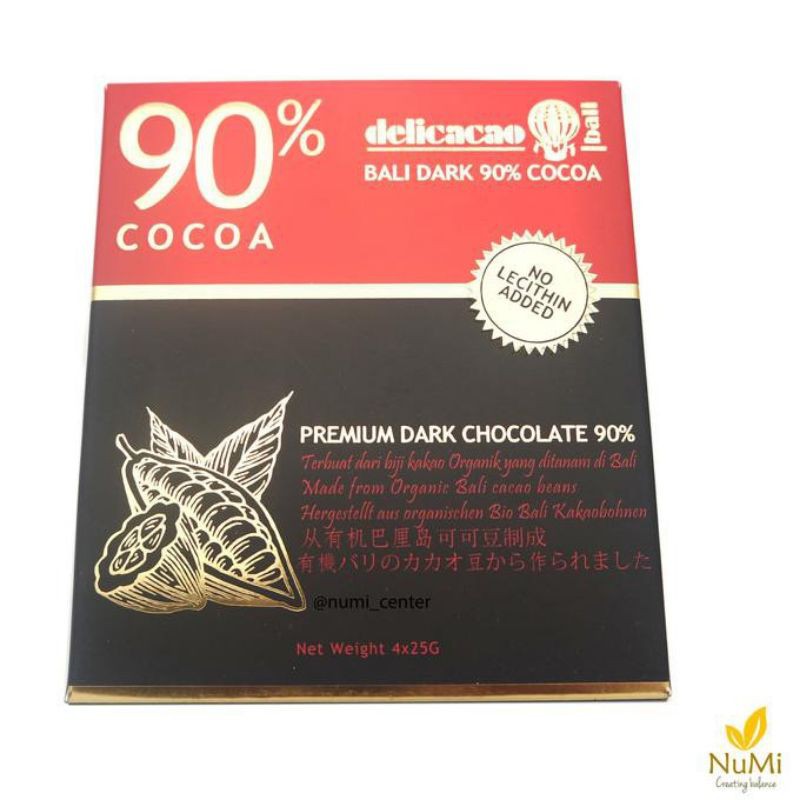 

DELICACAO DARK 90% CHOCO BAR 4X25 GR