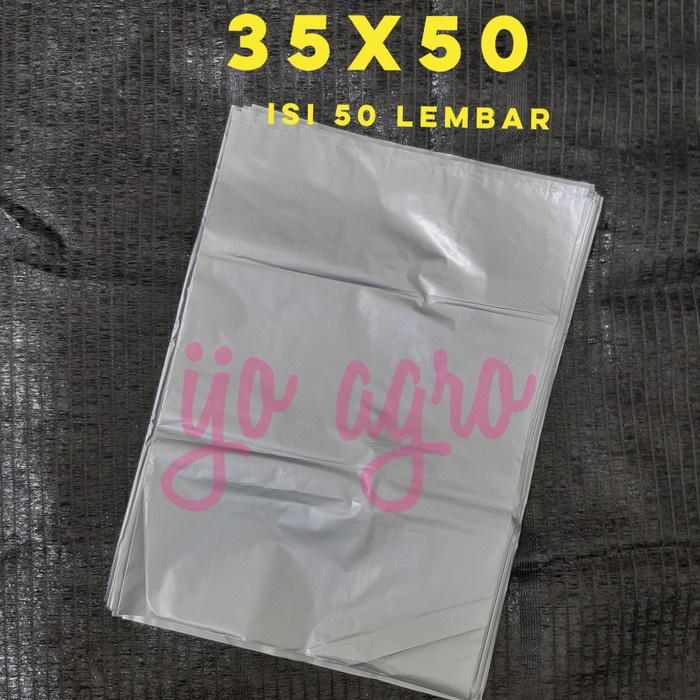 

Ginger- plastik packing silver ukuran 35x50 isi 50 lembar , serbaguna
