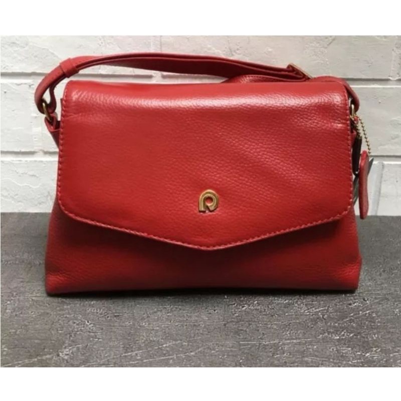 Tas Wanita Kulit Asli Merk Papillon Original K3419 Warna Merah