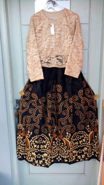 Maura Couple - Sania Ruffle Batik Couple Ori Ndoro Jowi Garansi Termurah  Batik Couple Syahrini