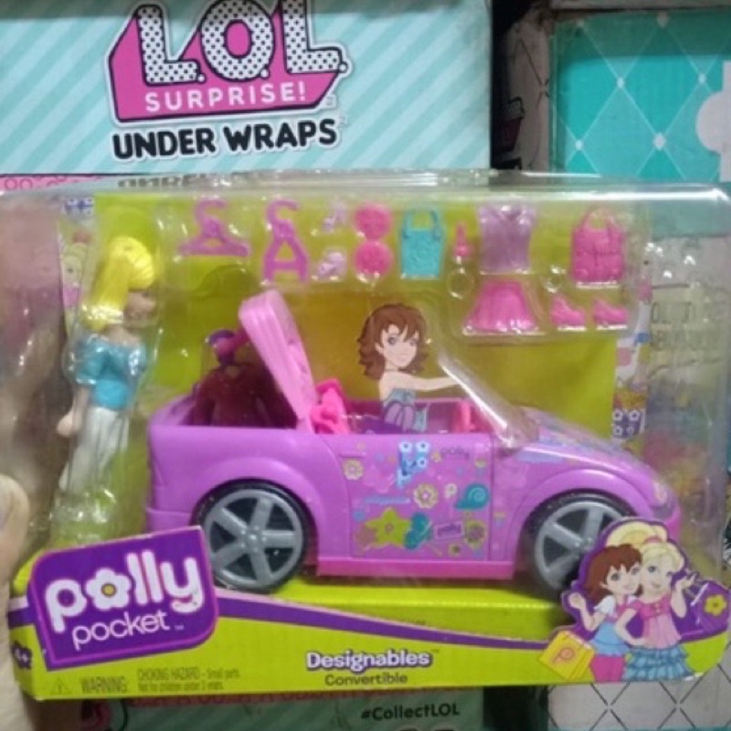 Polly Pocket Designables Convertible Mobil polly pocket original