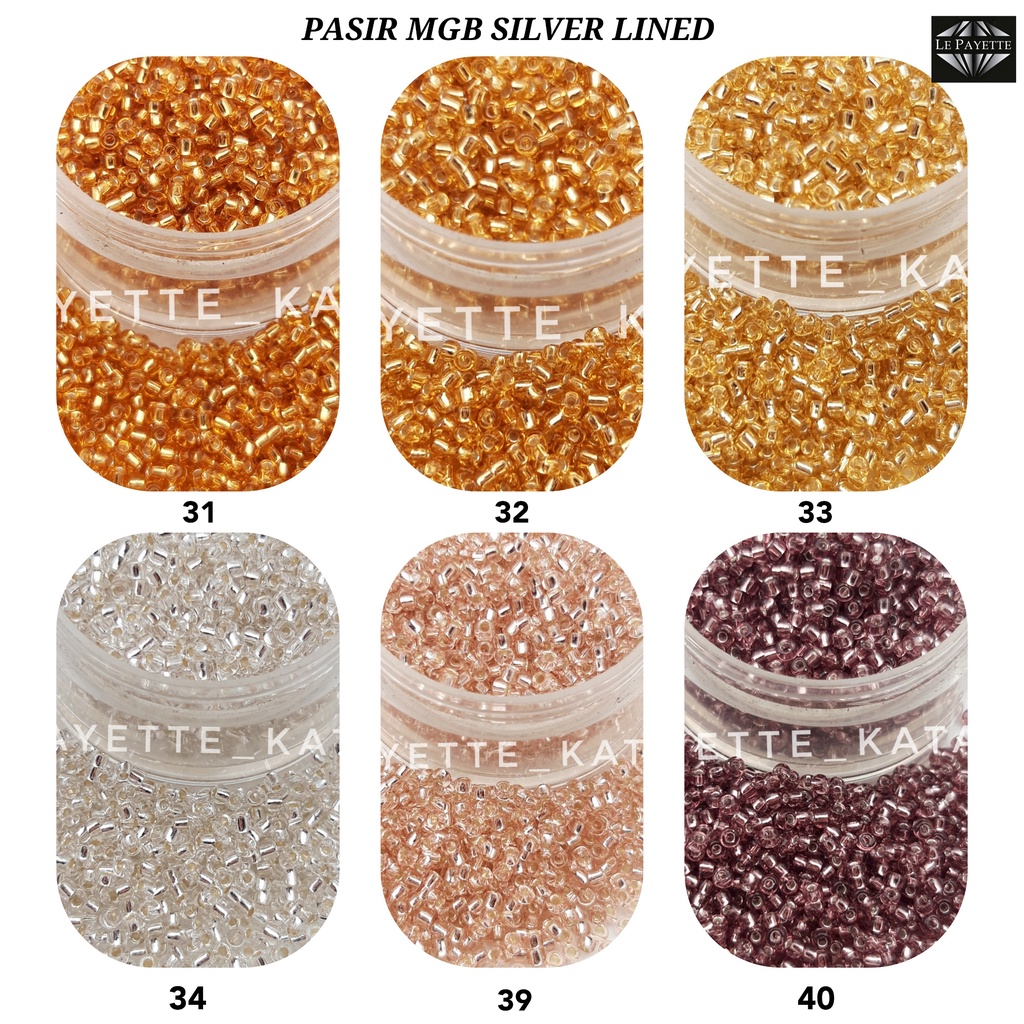 Payet Pasir MGB Silver Lined 12/O - (31-40)