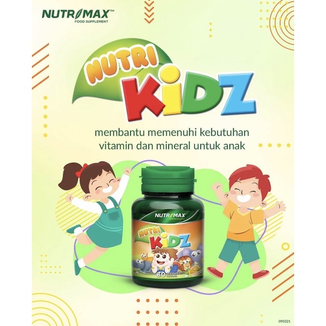 nutrimax nutri kidz 30 ( tablet kunyah )