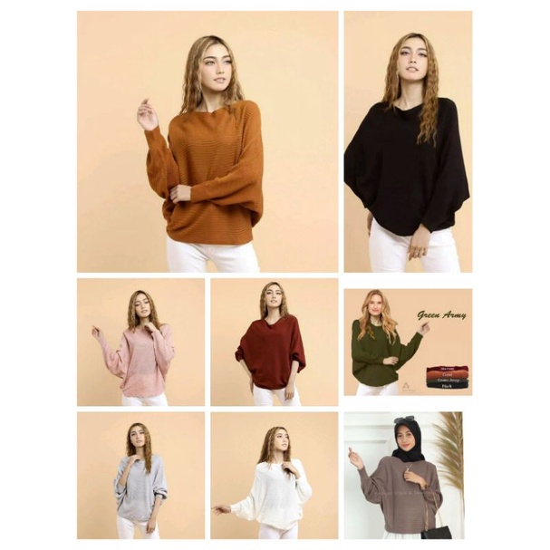 batwing rajut/rajut kalong