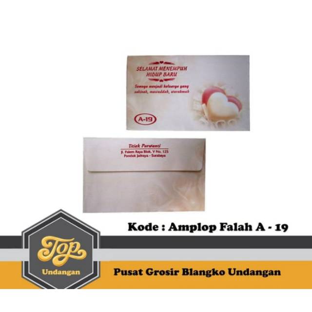 

Amplop Falah A 19 Harga Murah Isi 50 Tanpa Cetak Tulisan