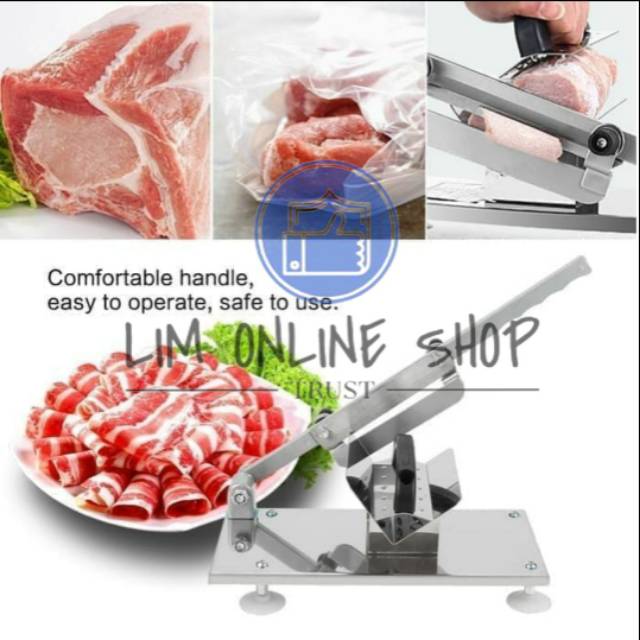 Meat Slicer Alat Pengiris Pemotong Daging Tipis Stainless Steel Beef BBQ Shabu