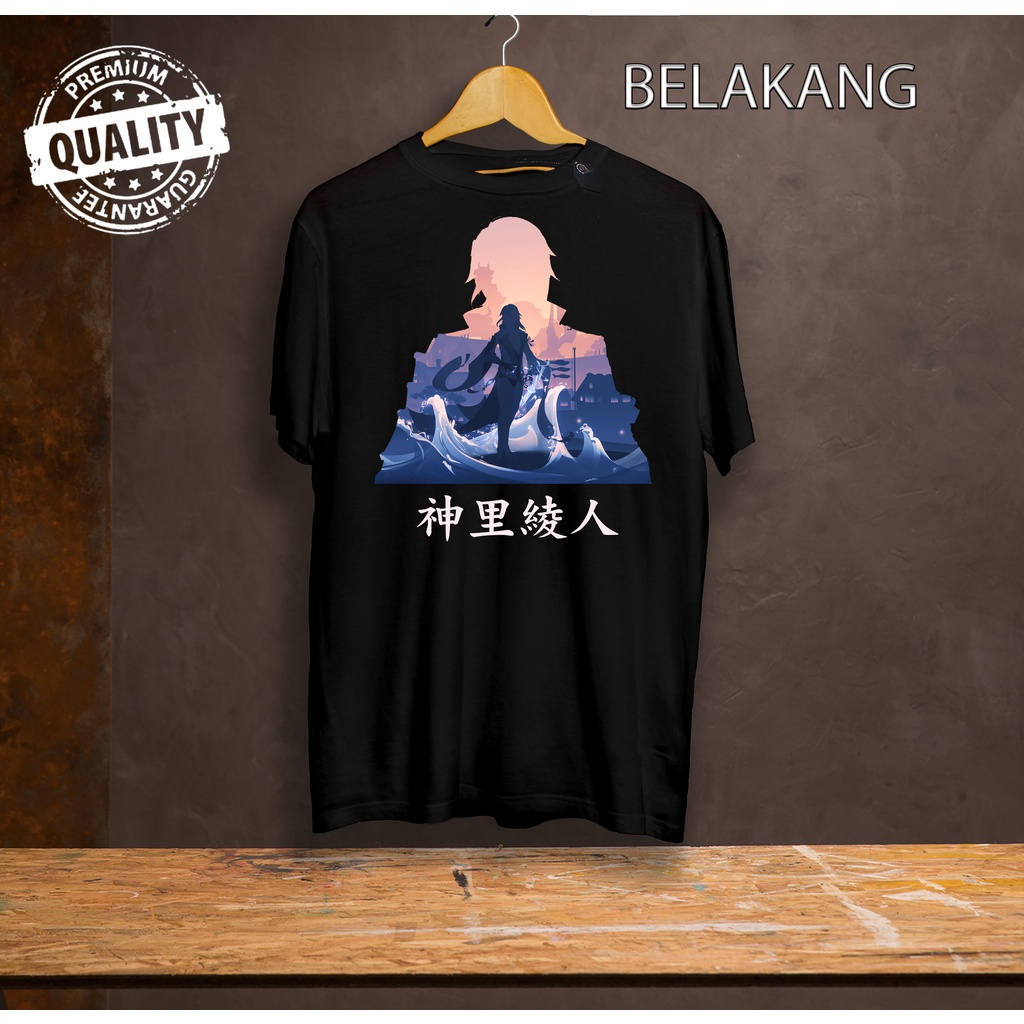 Kaos Tshirt Game Genshin Impact Ayato - Baju Wibu - Baju Otaku - Baju pria