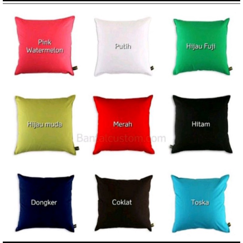 Sarung Bantal sofa Minimalis Ruang Tamu ukuran 40x40