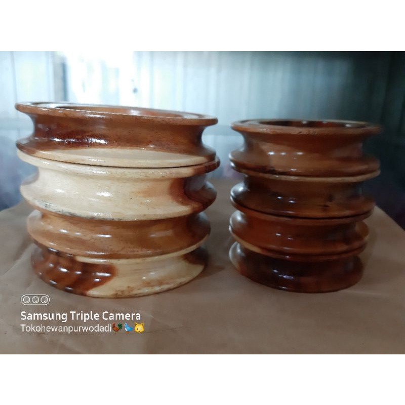 Gulungan senar pancing / puyen / Penggulung kayu gulunangan senar pancing / reel roll kayu /