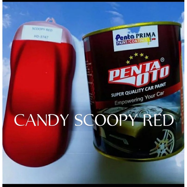 Cat Candytone Red PU Penta Oto Candy Tone HD-3747 Candy Merah Scoopy Red