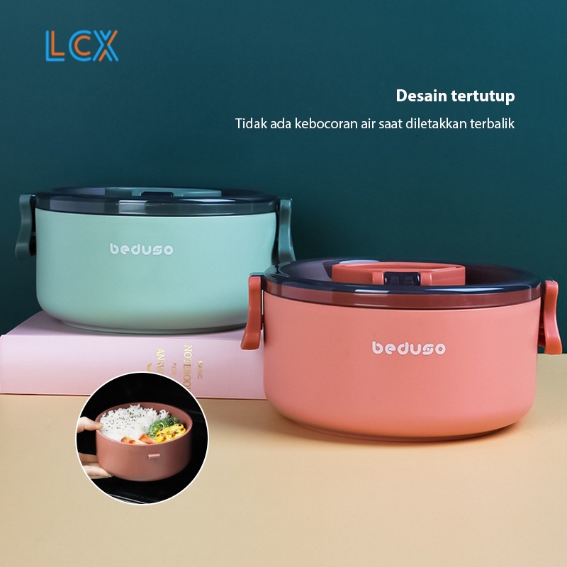 LCX Kotak Makan Besar Lunch Box Anti Bocor Dan Anti Percikan Kotak Makan BPA FREE VS-58