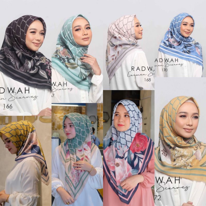 READY Carmen Scarf Radwah Original / voal scarf Radwah