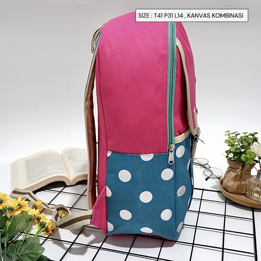 BACK BAG WANITA/ TAS RANSEL/ TAS WANITA/ TAS RANSEL SEKOLAH / TAS FASHION LOKAL/RANSEL FASHION