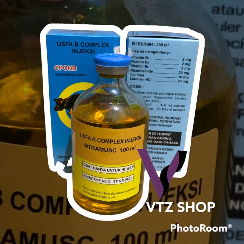 B Complex USFA vitamin b kompleks hewan seperti B Complex medion