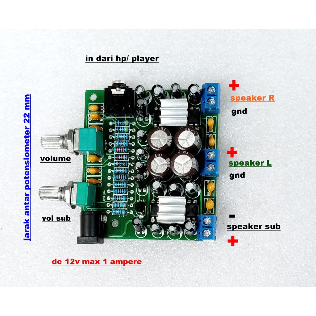 Modul 2.1 TEA2025b Mini Power Amplifier