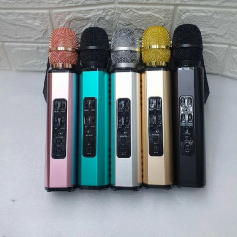Terbaru Mic K6, Mic Wireless Bluetooth Karaoke Player K6, Microphone Speaker Ktv Efek