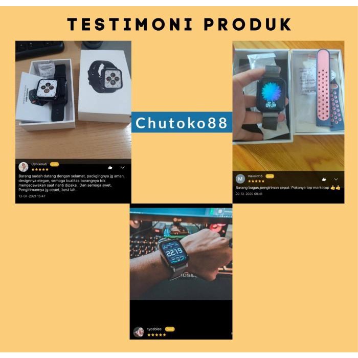 DTX smartwatch 1,78 inch Full touch screen bisa telfon