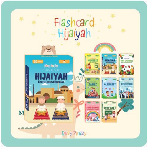 kiddiwear FLASH CARD EASY PEASY MAINAN EDUKASI ANAK KARTU PINTAR BALITA CARD BELAJAR BAHASA