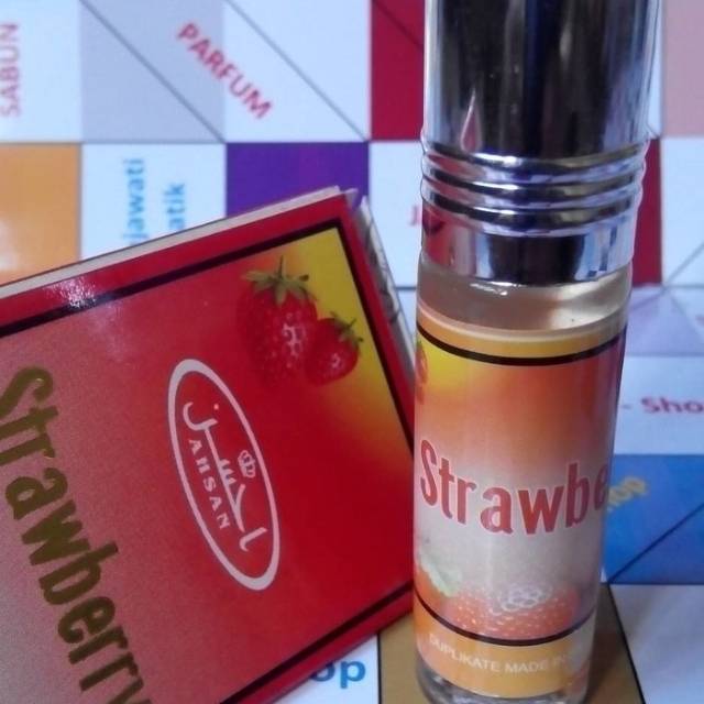 Parfum STRAWBERRY By Ahsan Roll On Non Alkohol 6ml