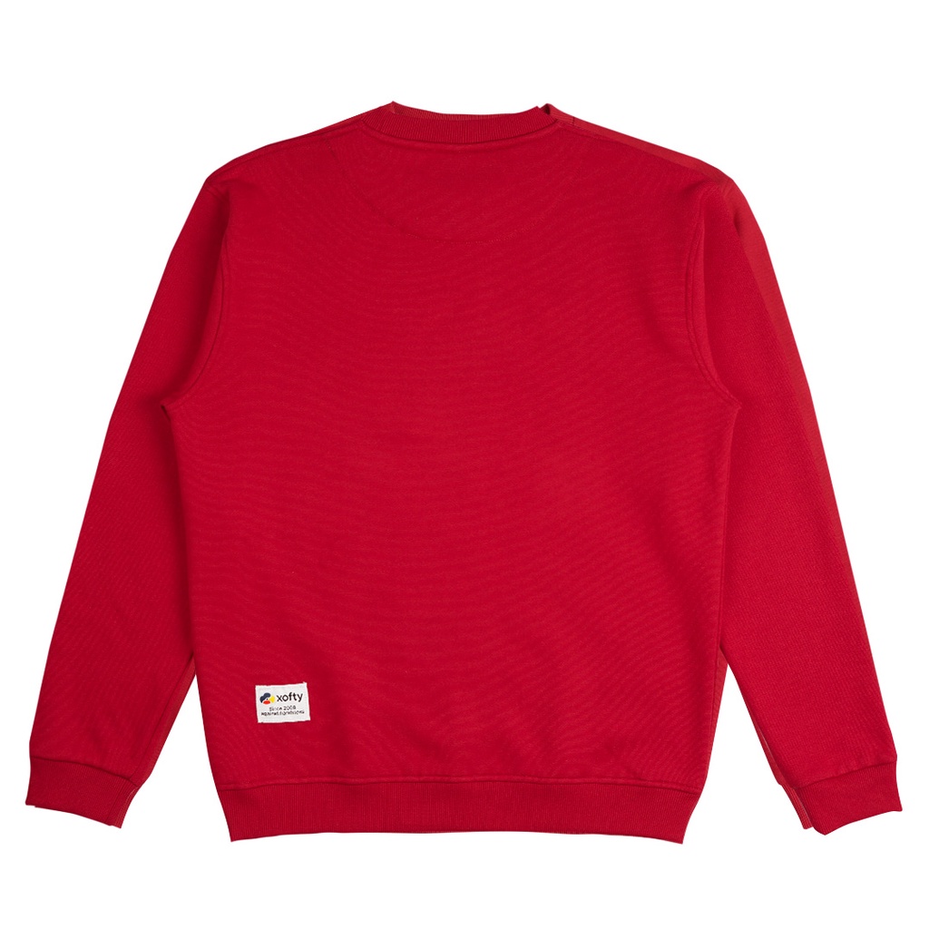 Xofty Sweater Crewneck Merah Maroon