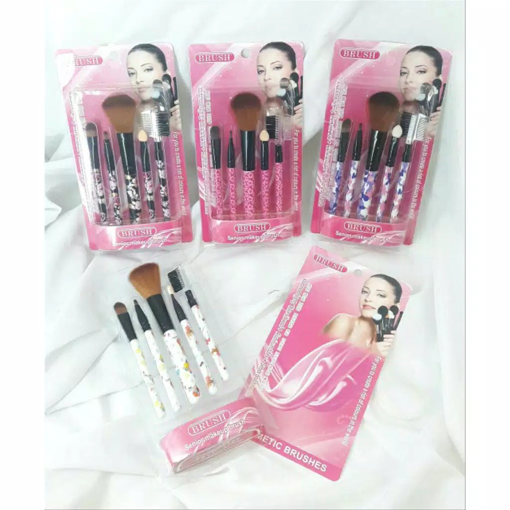 Kuas makeup set 5in1 serbaguna