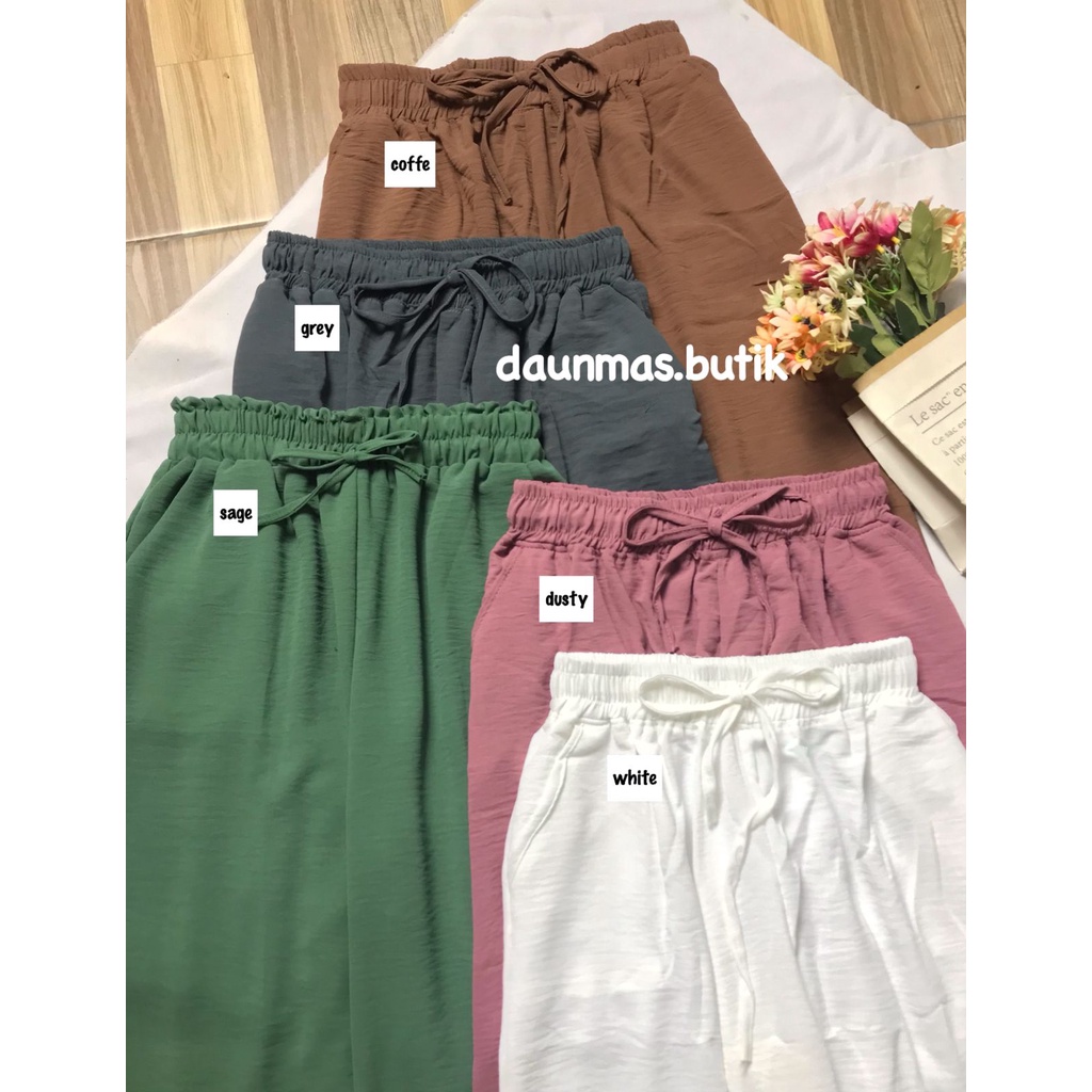 1KG MUAT 4PCS | KULOT SHILA DAILY KULOT SUPER JUMBO BIG SIZE AIRFLOW CRINKLE ORIGINAL FASHION WANITA TERMURAH