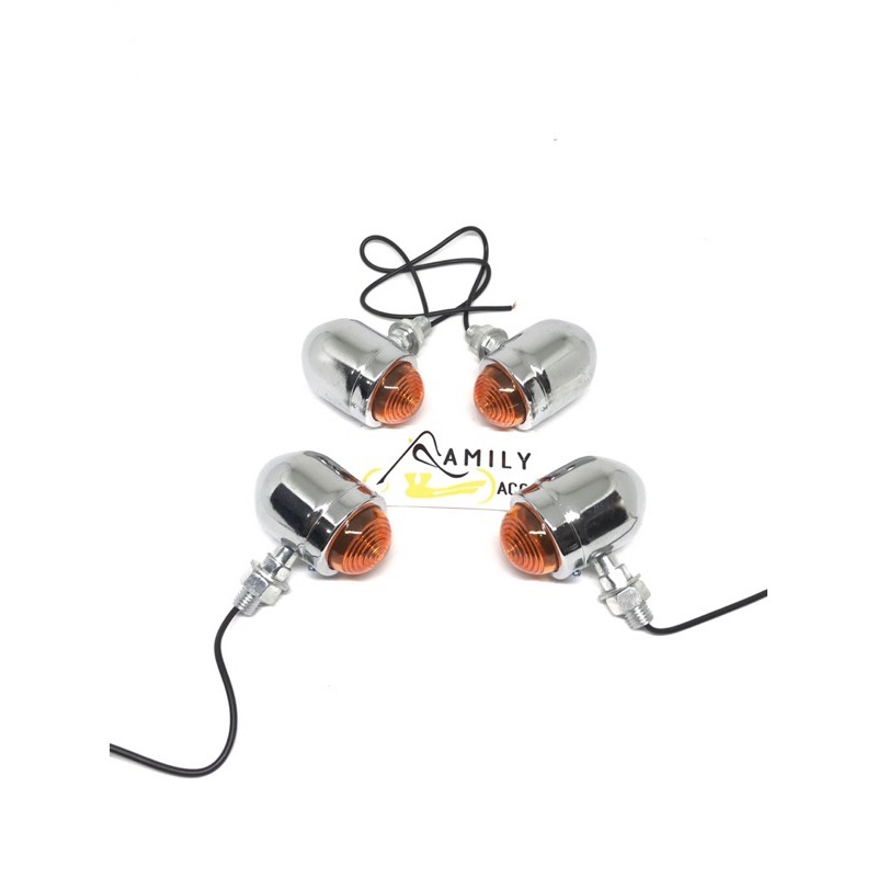 Lampu Sen Sein Reting Acipi Set Depan Belakang 4pcs Chrome Ride it