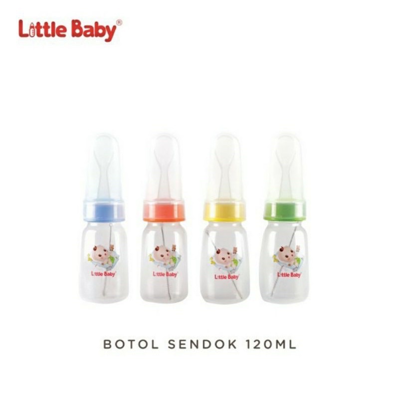 Little Baby Botol Sendok 120ml MPASI Bayi Bottle Spoon Makanan Bayi