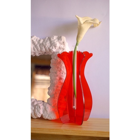 Acrylic vase tabung kaca by Yeele