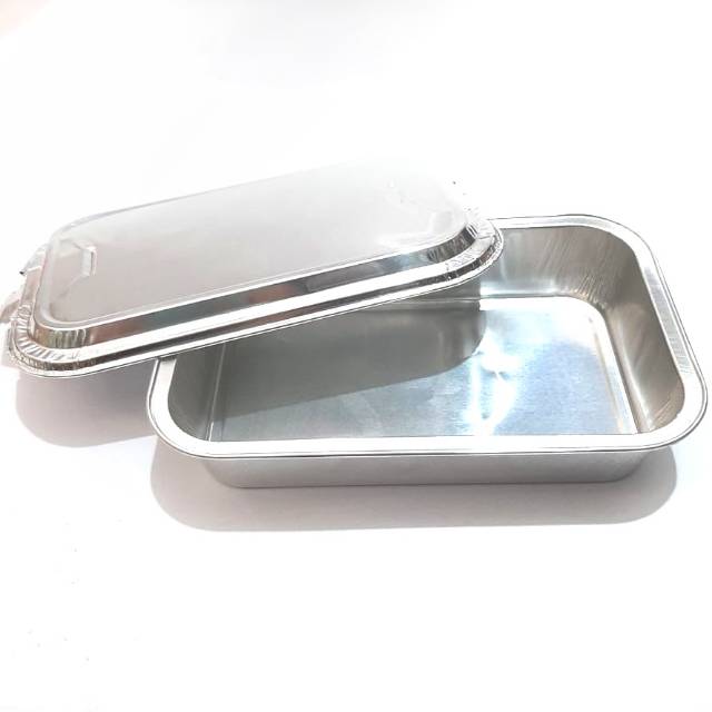 (Isi 10) Alumunium Foil + Tutup BX 4381 / Aluminium Tempat Salmon Mentai Macaroni Schotel Panggang