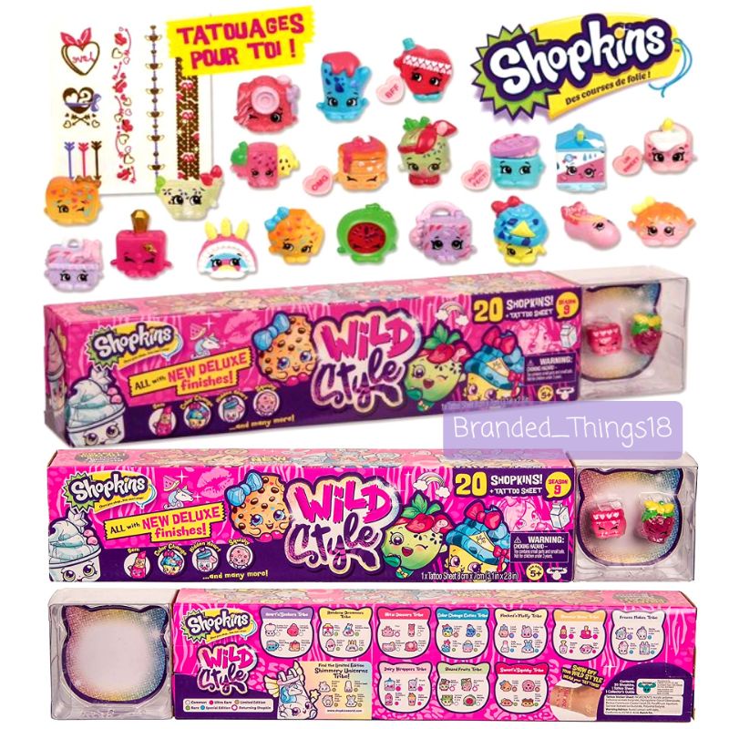 Shopkins Mega Pack Wild Style - 20 Figurines + Tatouages + Livret Collection - Dès 5 Ans - Jouet D'imagination Et Collection - 2