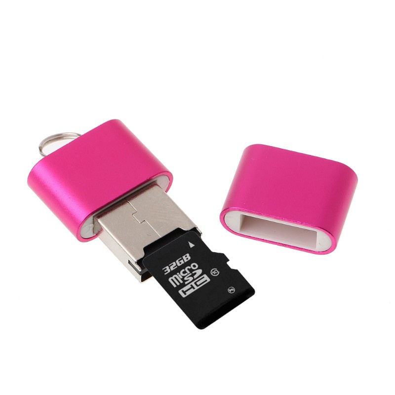 Cre Adapter Card Reader Micro Sd / Tf Usb 2.0 Mini Portable Bahan Aluminum Alloy