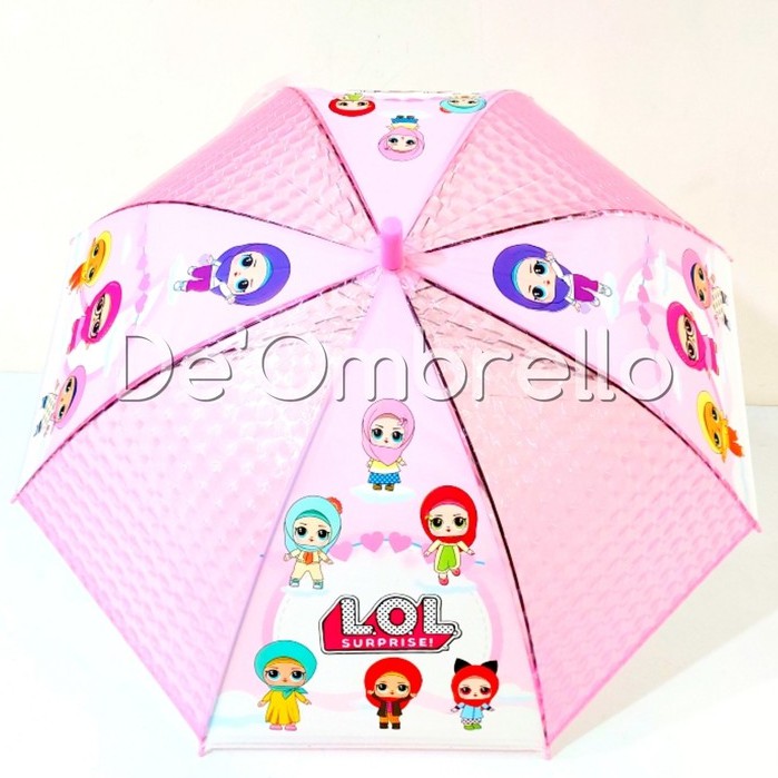 (006B LOL)DE'OMBRELLO! Payung PVC  Motif LOL JILBAB