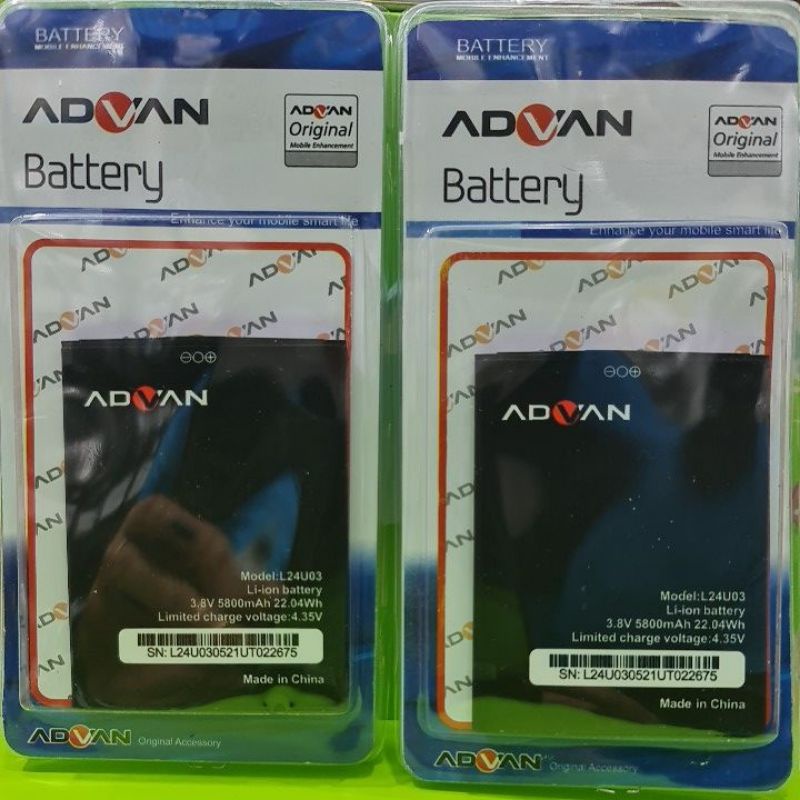 battery batrai baterai baterei Advan NASA L24U03