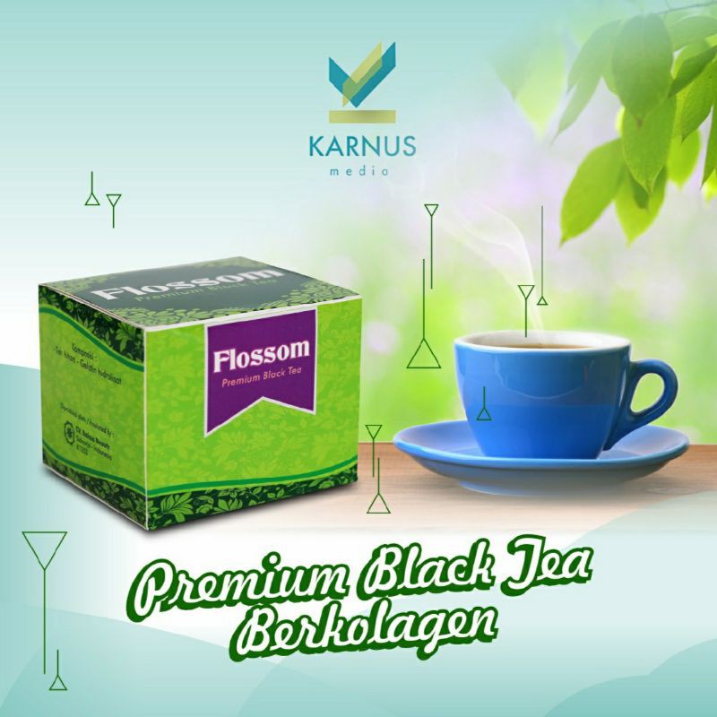 Teh Hitam Berkolagen FLOSSOM Premium Black Tea