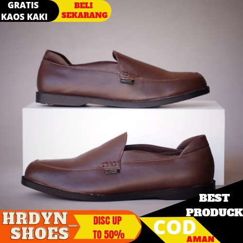 CEVANY X MIKEY SepatuFormal Pantofel pria Resmi Hitam Kondangan Kerja Casual Slip On Kulit Asli 003