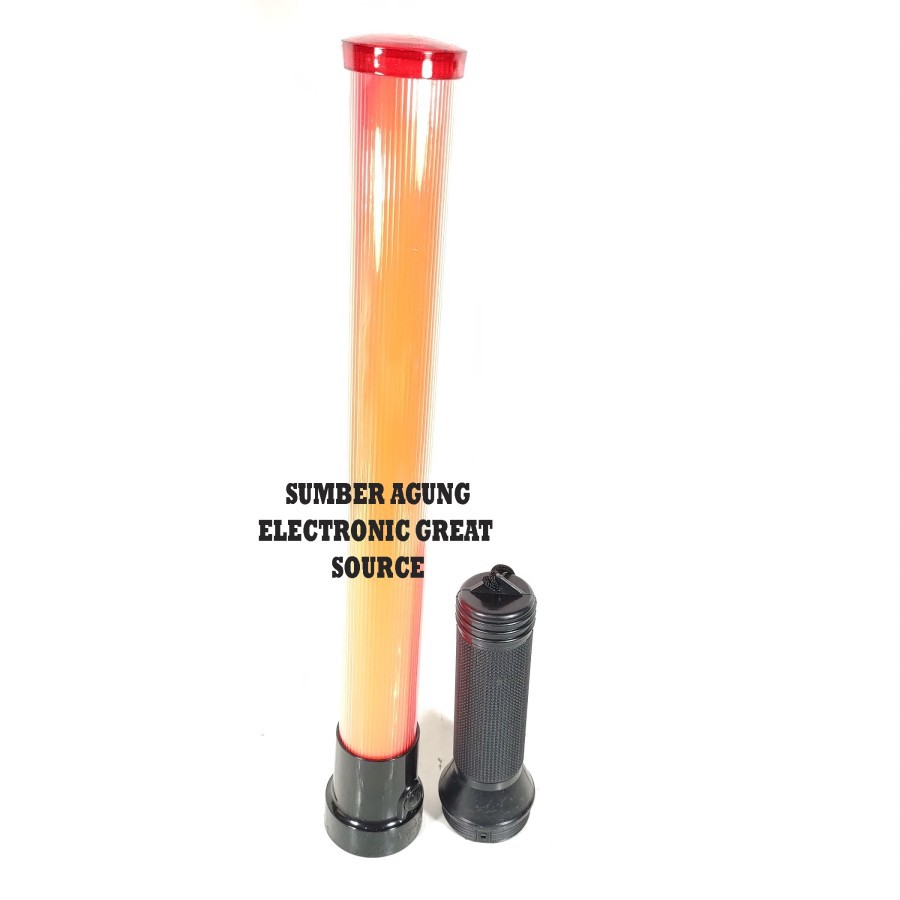 V001 Lampu Warning Merah Kedip Senter Parkir Baterai 2 D Batu Besar