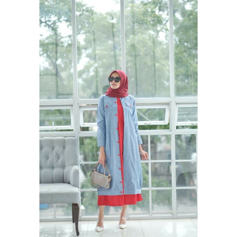 set cleo inner dan outer soft jeans