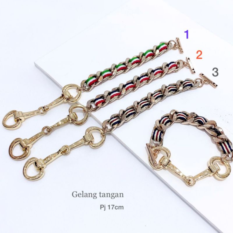 PROMO Gelang tangan kulit import /gelang Tangan Wanita branded Band Gt992