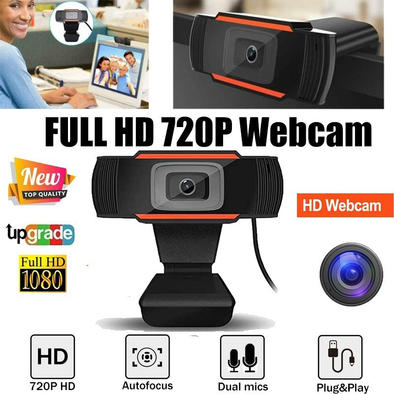 PROMO Kamera Web Cam Webcam PC Komputer Computer Laptop Notebook Resolusi 720P 1080P Sistem Plug And Play-1