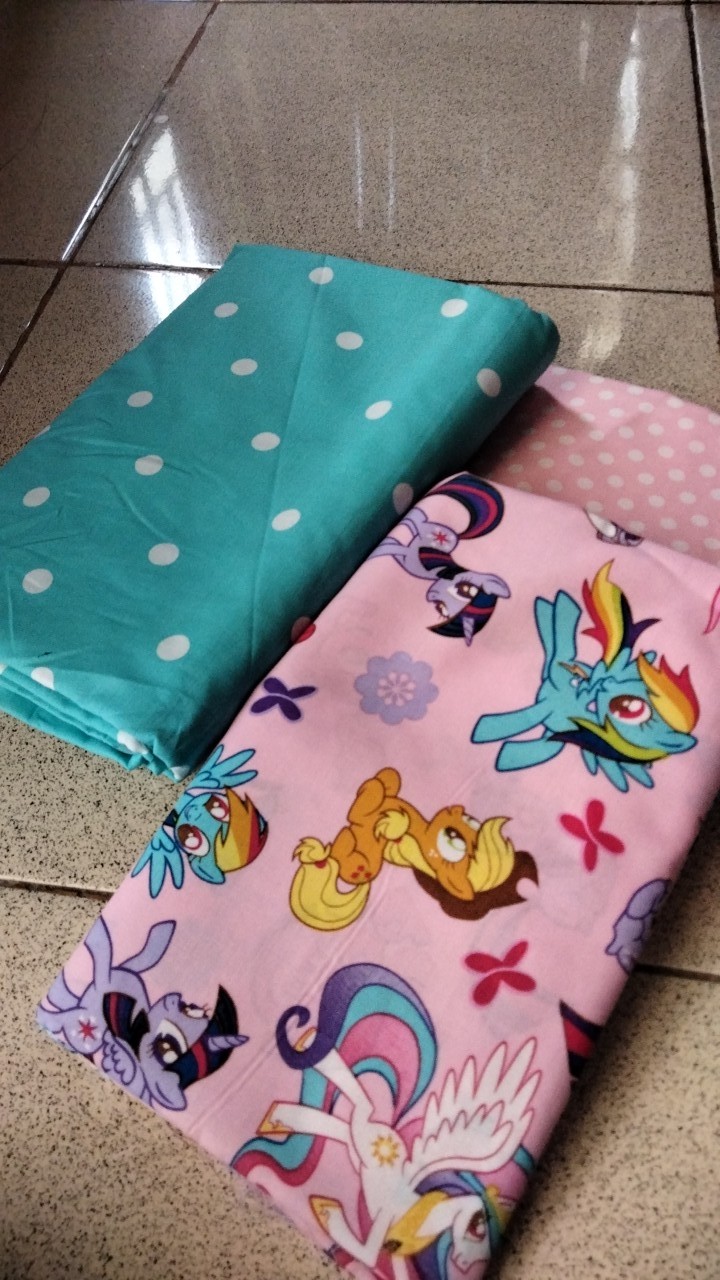 Bahan Kain Sprei Baby Dottie Ll Katun Cvc Ll Katun Star