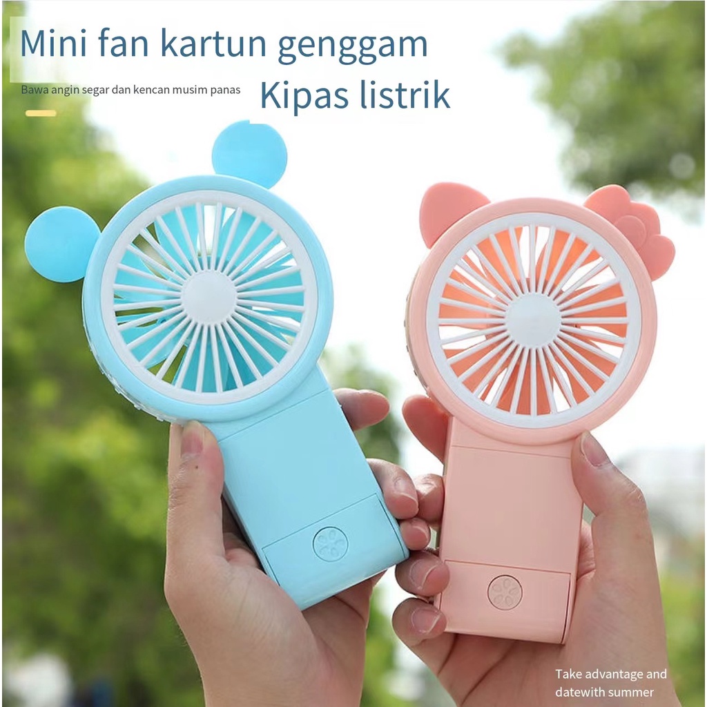 MINI IMUT KIPAS ANGIN MINI GENGGAM Cute / Kipas Lipat PORTABLE / Mini Fan C130