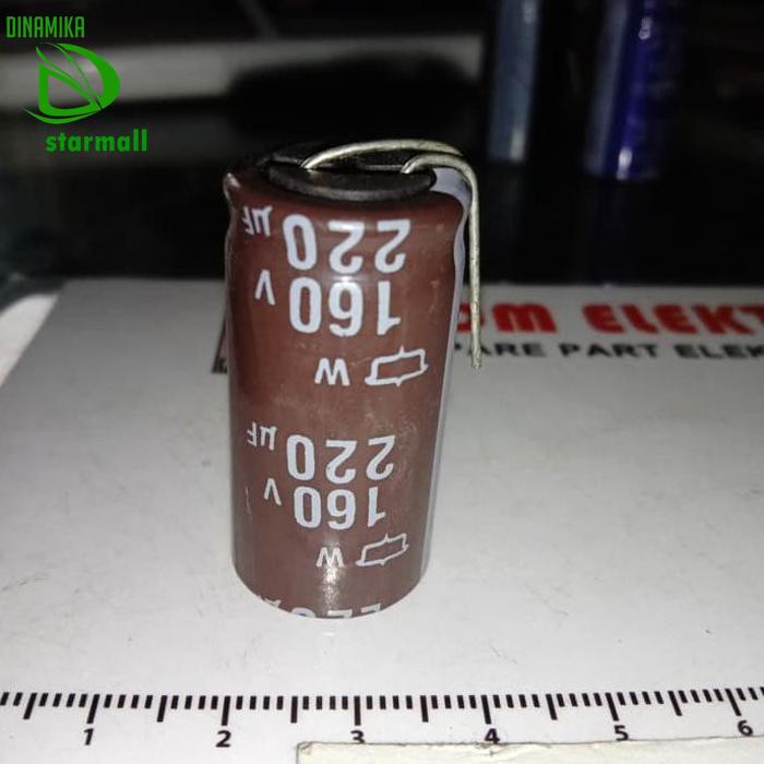 220Uf 160V 220 Uf 160 V 220.160V 220Uf160V Elko Kapasitor Polar Pcmelebik54 Ayo Beli
