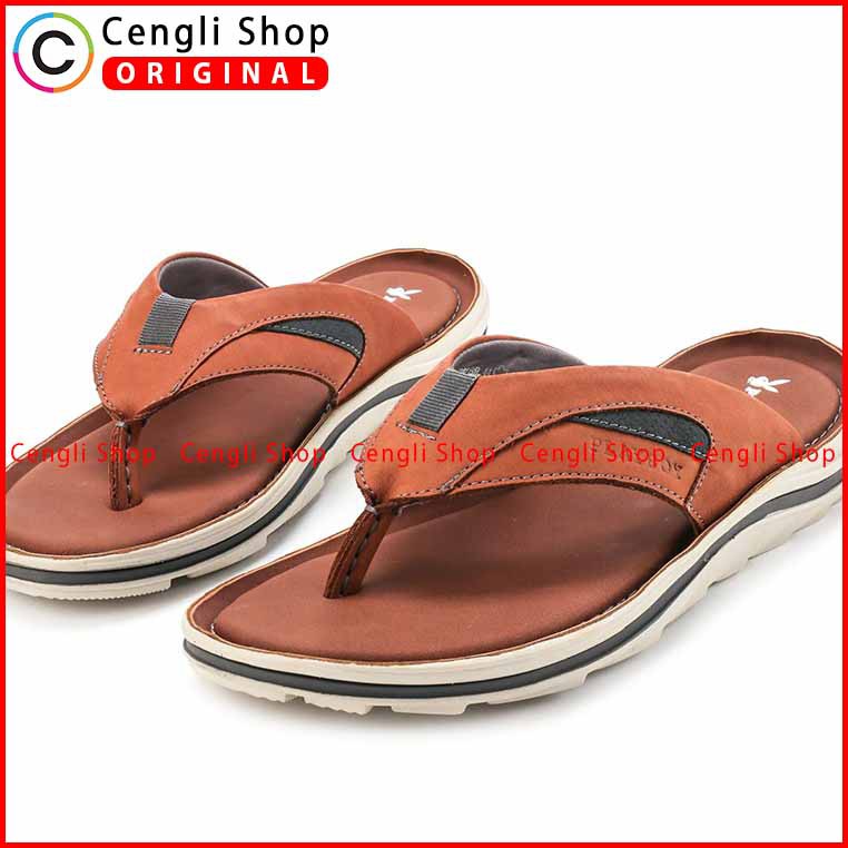 SANDAL PLAYBOY JEPIT CASUAL PRIA ORIGINAL KULIT ASLI ORI TERBARU PLY3