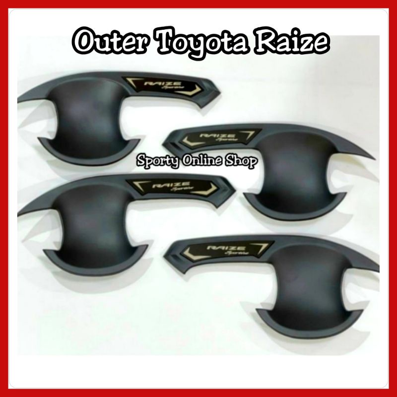 Handle Outer Pintu Raize Rocky Warna Hitam Dop