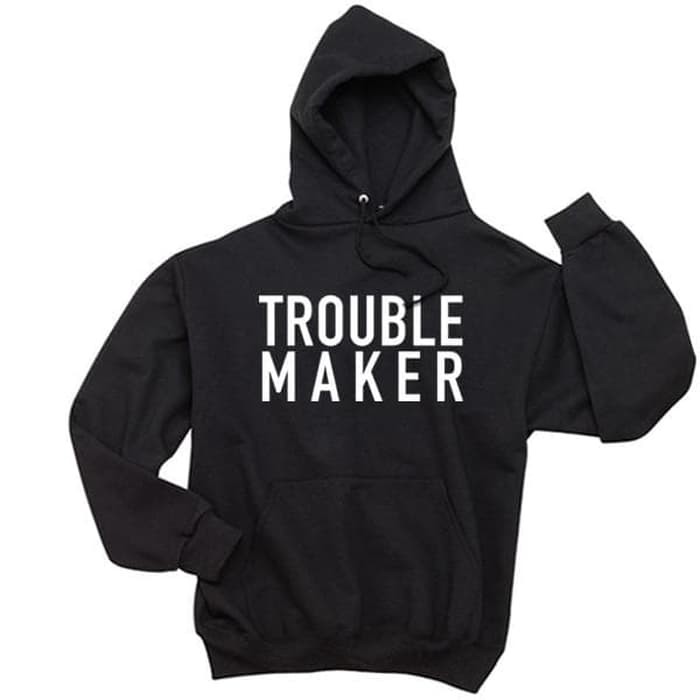 Jaket Hoodie Jumper Sweater Obral Murah TROUBLE MAKER polos custom